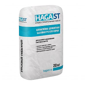 Шпатлевка цементная базовая HAGAST PS-620 Серая